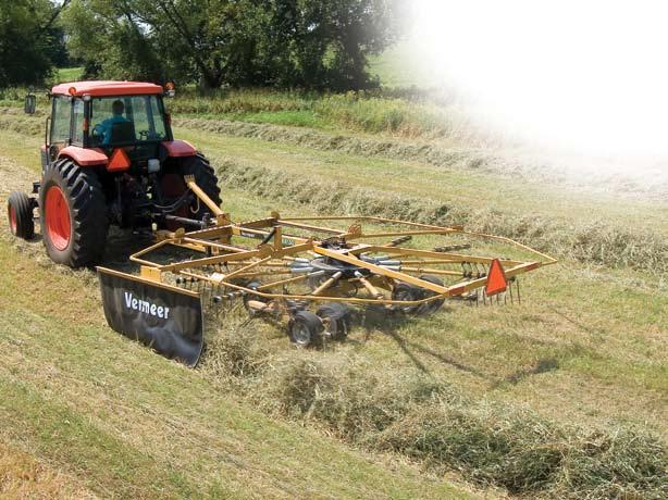 RR150 Rotary Rake R o t a r y R a k e F E A T U R E S The RR150 creates windrows that provide continued airflow for optimal forage management.