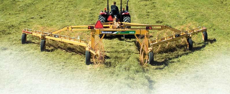 WRX Crop-Driven Wheel Rakes Cover more acres in less time. Rake cleaner fields with less wear and tear to your rake.