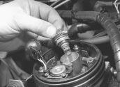 d) On completion, switch on the ignition and check carefully for signs of fuel leaks; if 11.