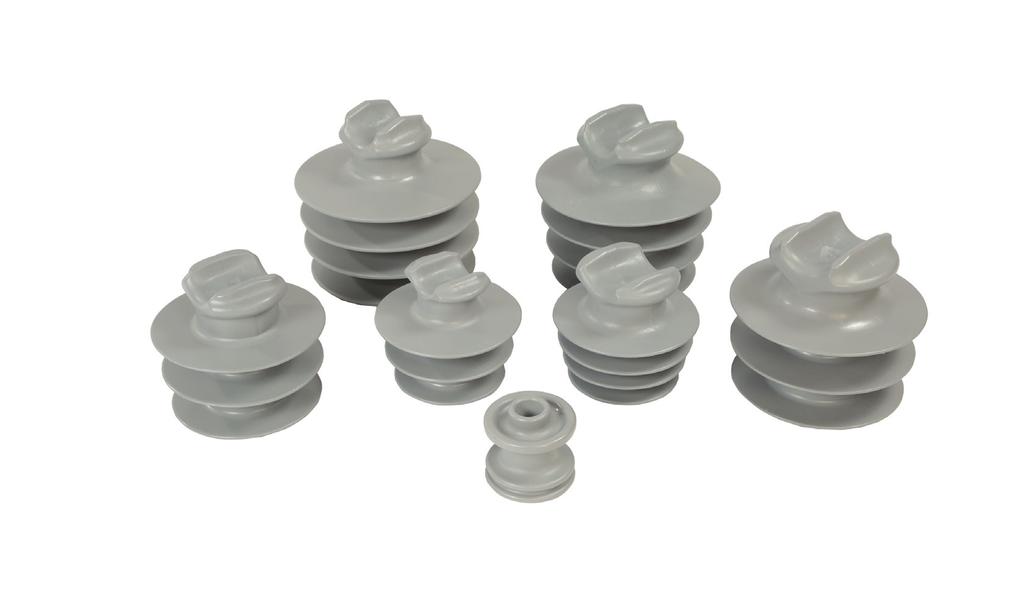 Polymer Insulators Tie Top ANSI Class: 55-3, 55-4, 55-5, 55-6, 55-7, 56-1 PLP Catalog Number ANSI Class* Polymer Insulators Tie Top Pin-Type Description 15kV Applications Mounting Pin Application