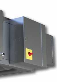 or reheat coil Coil enclosure with fiber-free foam insulation for increased thermal efficiency.