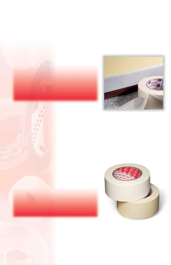 MSK 60 Masking tape with solvent - automotive masking. based adhesive: Temperature resistance - generally used for professional 30 min. 80 C. No adhesive wall painting residue after removal.