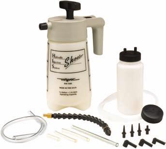 Brake & Clutch Bleeding Equipment 07220 Pressure Bleeder The manually-operated 07220 allows pressure bleeding old fluid and trapped air from brake and other hydraulic systems without the need for