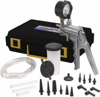 With our Selectline, Silverline and Silverline Plus automotive kits, you can test and diagnose: Turbocharger solenoids Emission control systems EGR valves Vacuum gauges Diesel piston pin retainer