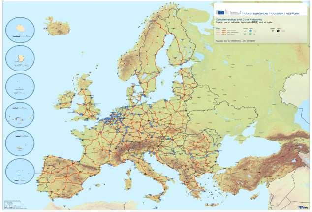 The Trans-European core and
