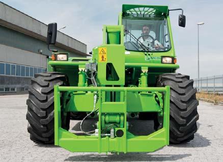 With the Merlo CDC system, the High Capacity models can automatically recognise the attachment fitted and