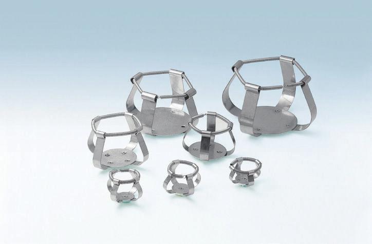 for Incubated Shakers Flask clamps Plastic clamps (plastic) Funnel clamps Dedicated platforms Universal platforms / Flask clamps / Funnel clamps Universal platforms provide flexibility for mixing