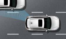 Blind Spot Collision Warning with Lane Change Assist Using 2 radar sensors in the lower rear bumper, the system