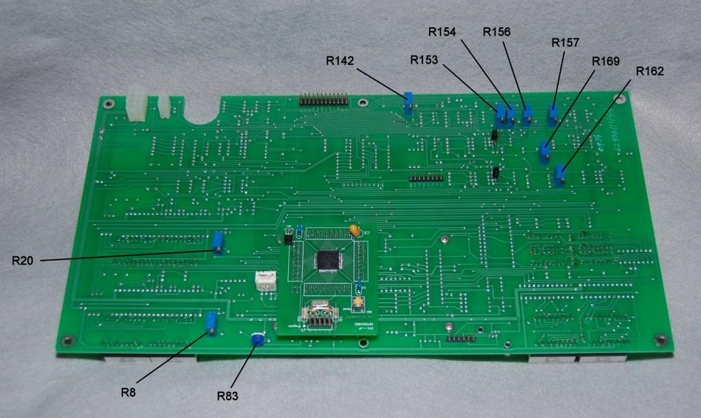 Figure 39 - Main Board with Numbered Adjustments 13.4 Charge Current (high) 13.4.1. Re-start and adjust R153 in the Main Board as needed for the output current in the Ammeter to read 15.0 13.4.2.