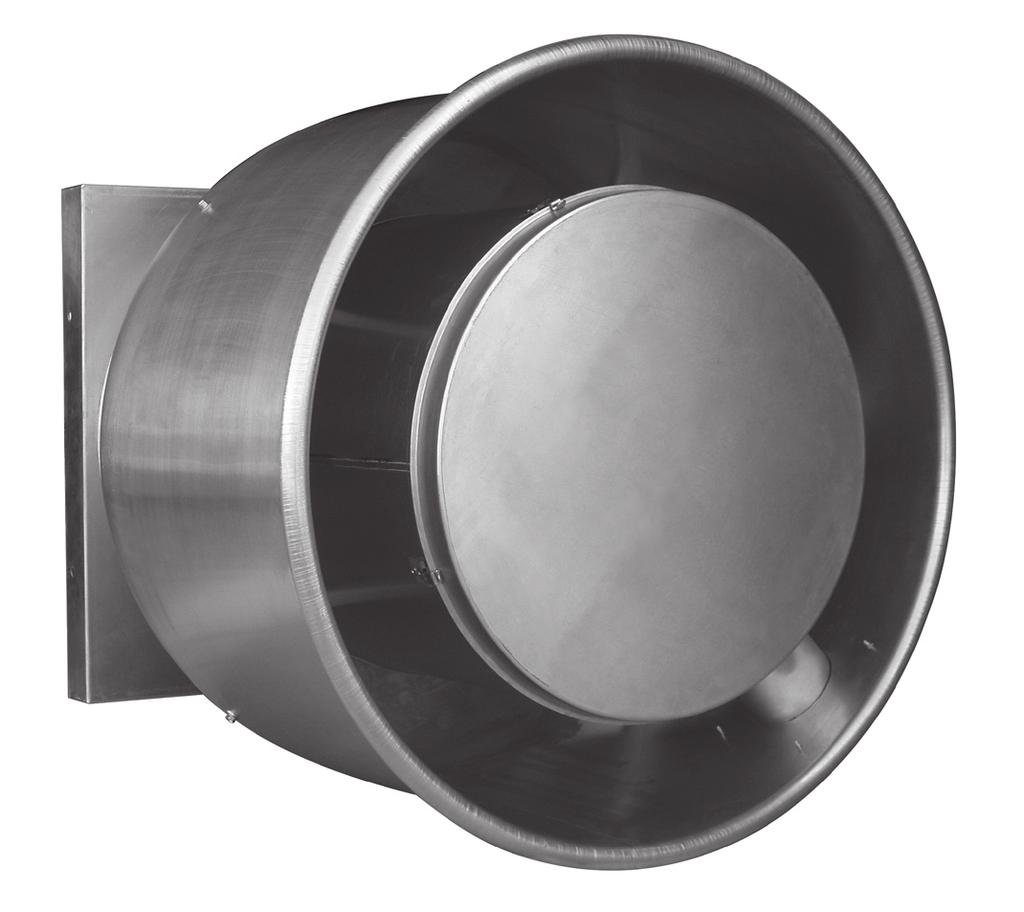 ATDW/ATDWR Wall Exhausters, Direct Drive Aerovent s ATDW and ATDWR direct drive, wall mounted centrifugal exhausters are available in eight sizes from size 070 to 80.