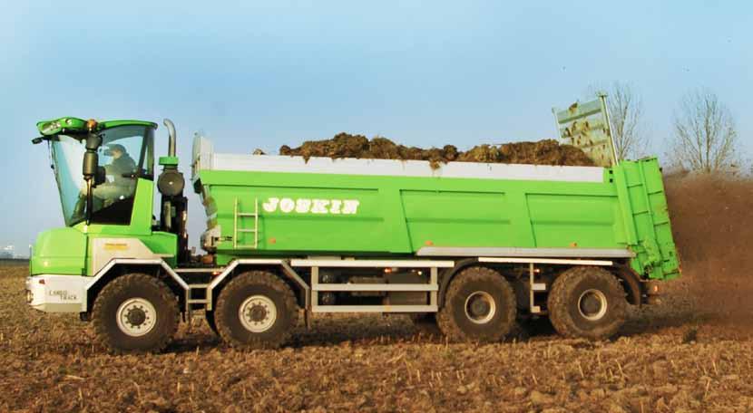Ferti-CARGO A modular version to increase your profitability The JOSKIN CARGO multi-module carrier can also be fitted with a muck spreading tool: the Ferti-CARGO.