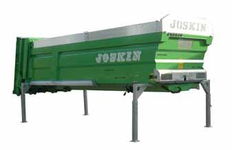 As all other JOSKIN spreaders, the Ferti-CARGO is fitted with two vertical beaters with folded spirals, enabling the splitting and spreading at a distance from 8 to 16 m per row