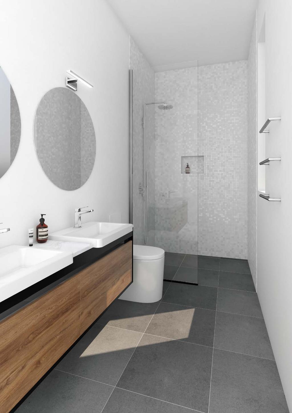 S/R Narrow long rooms If your bathroom is long and narrow, S/R lets you specify a single or basin solution that looks totally tailor-made for your space.