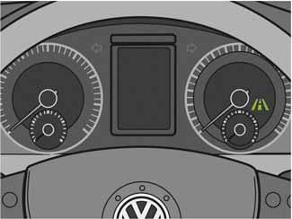 The "Lane Assist" entry for the lane departure warning system, can be selected by navigating with the up/down buttons on the multifunction steering wheel or at the button.