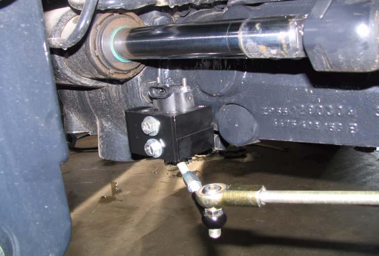 3.3 Mount the Sensor Install the Wheel Angle Sensor assembly on the left side of the front axle as