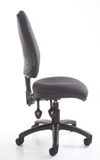 Vantage 00 - lever P operators chair 0 omfortable and affordable, no-nonsense, task office chair Permanent contact back to adjust the tilt or leave it free floating Five fabric finishes available