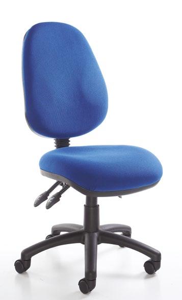 Vantage 00 - lever asynchro operators chair 0 Highly versatile fabric office chair with black star base