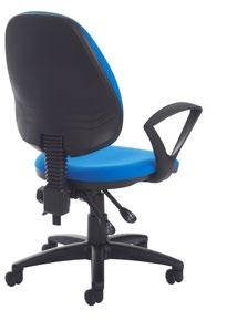 Vantage Plus - High back & lever operator chair 0 synchro mech provides free floating back lockable seat & back Permanent contact back to adjust the tilt of the back rest