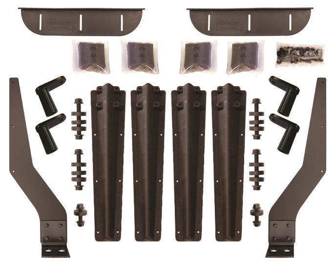 STEP 1 B4578BTPA Fender Mounting Instructions for MIN4000, MIN900, MIN1500 & MIN1554 Fenders A. Unpack all cartons and lay out parts. B. Compare the parts with hardware kit B4578BTPA as shown in Figure 1.