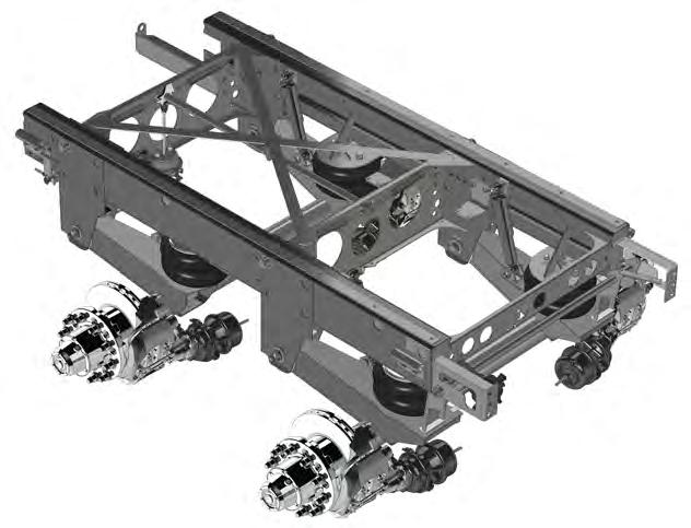 Maintenance Instructions Model DM400 Galvanized Subframe ITEM-1 ITEM-2 ITEM-3 PART NUMBER SUBFRAME ASSEMBLY AXLE/BEAM ASSY-REAR AXLE/BEAM ASSY-FRONT BODY RAIL SPINDLE MOUNTING