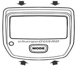 DISPLAY FACEPLATE chargeguard Display has a detachable faceplate. It can be painted to match your dash color, or additional faceplates in optional colors can be ordered separately.