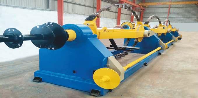 This machine is ideally suitable for Laying or Twisting of Ariel Bunched