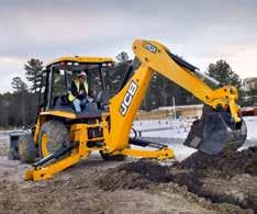 The boom and dipper are of equal length, this allows digging close to the machine, meaning less repositioning, thus