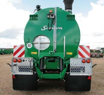 4. LED Lights, mudguards and PTO 5. Hydraulic coupling All PG II slurry tankers are fitted with LED lights that are highly reliable and require a minimum of maintenance.