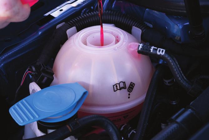 E CHECK YOUR COOLANT SETUP Coolant isn t just water. It s a mixture of water and antifreeze.