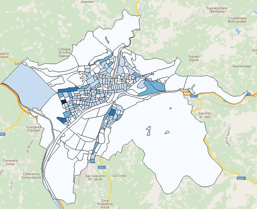 Test case: City of Bolzano The municipality and the electricity network company managed to gather and provide us (through EURAC) all the required input data
