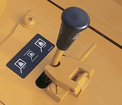 Foot pads help provide added stability when working on slopes. Finger Tip Controls put steering, machine direction, and gear selection into one easy-to-use control.