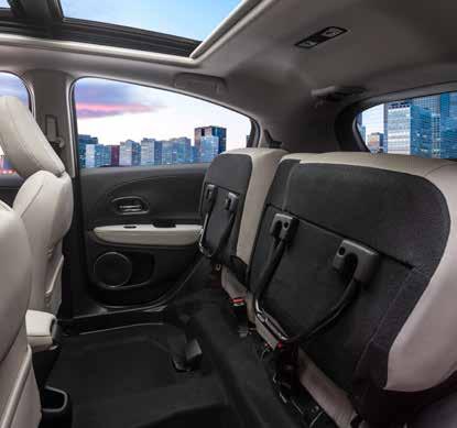But it s not just the seats that are magical. The fact that the HR-V has the comfortable leg and headroom often found in larger cars, is quite a trick.