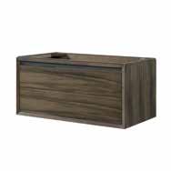 w36 x 21½ x h34½ Drawer: 1 (push-open) 1 (concealed, pull-open) Shelf: 1 (open-fixed) 1545-V30 30 Vanity w30 x d21½ x h34½ Drawer: 1 (push-open) Shelf: 1 (open-fixed), 1 (concealed-fixed) 1545-V48 48