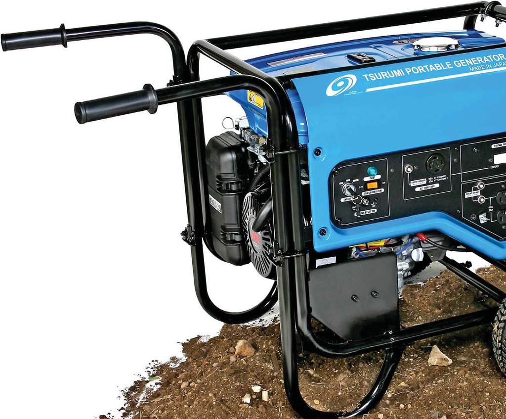 TPG SERIES PORTABLE GENERATORS TSURUMI TPG4 Series Generators are designed to withstand the severe conditions of construction jobsites or industrial applications, especially where