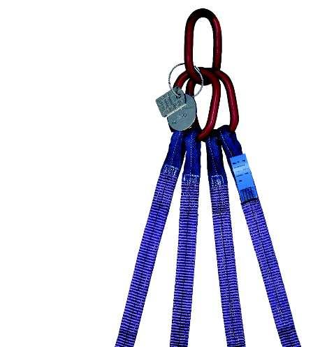 Web sling suspensis with safety snap hooks DIN 7541 1 and 2 legs DoColor web sling suspensis combine an easy-to-handle grade 50/80 hoisting (suspensi link and suspensi set grade 80, eye hook grade
