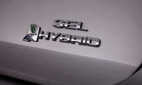 HYBRID VEHICLE IDENTIFICATION The C-Max Hybrid vehicles can easily be identified by the Hybrid badges