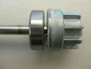Note: Bearing and shaft should only be removed if seal is worn and leaking, or bearing is hard to turn or frozen otherwise leave it pressed into the head assembly item 16. 5.