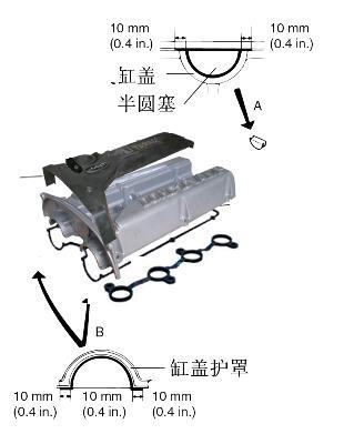 10 or equivalent B position: Threebond No.1212D or equivalent Cylinder head protective cover 3 Bolt A: 13EA B: 4EA EM023 9) Install spark plug and ignition coil.