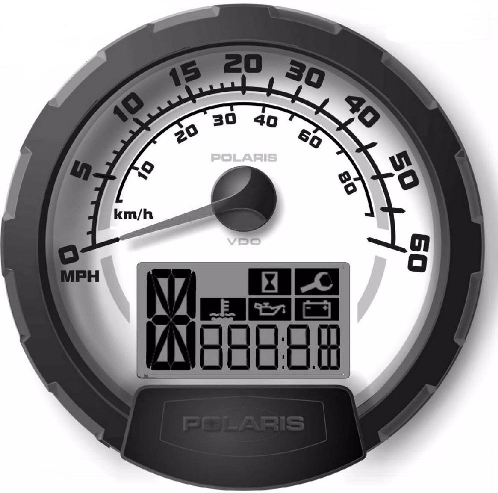 FEATURES AND CONTROLS Instrument Cluster (Magnum 330) Your ATV is equipped with an instrument cluster that senses vehicle speed from the right front wheel.