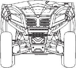 Front trunk, radiator, and secondary water tank under the front panel. 2.