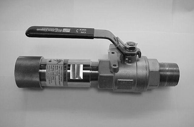 MNPT Ball Valve Kit (PN 23765-00 or 23765-01) shown with retraction kit and Endurance
