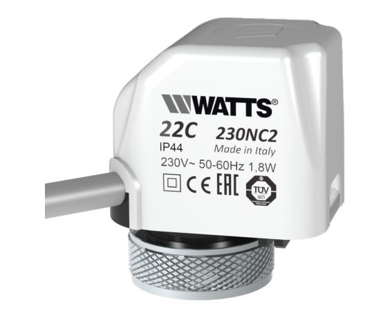 Description The electrothermic actuators C, CX, CX and LC Series are ON/OFF devices used for automatic actuation of the valves on thermostatic adaptable valves, fan coil valves, manifolds.