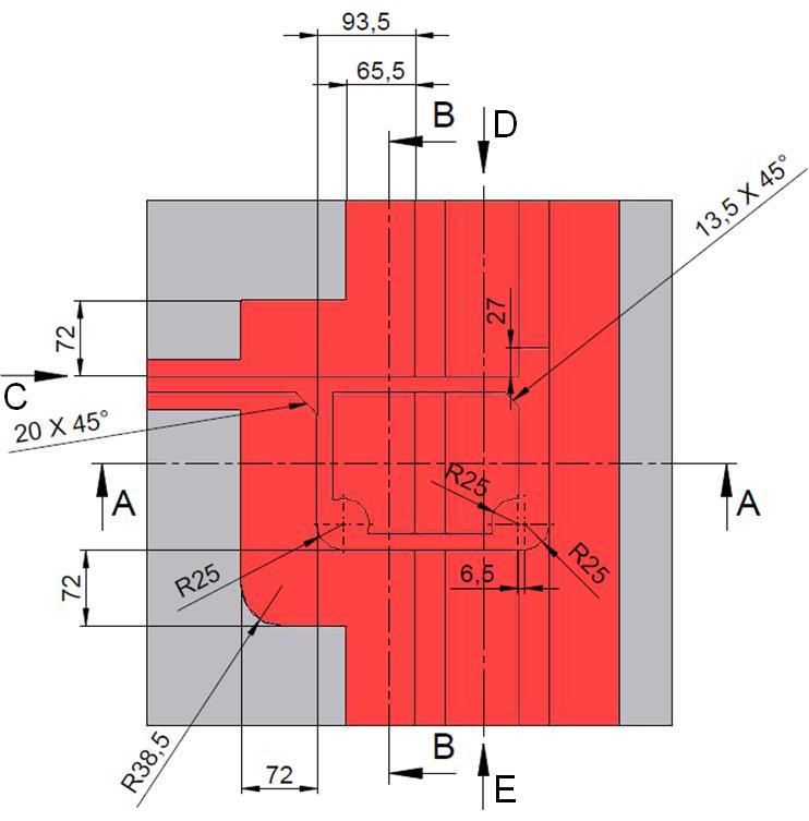 Grinding information The red area must be free of ferromagnetic