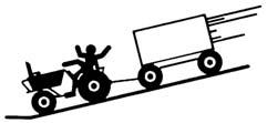 All towed agricultural vehicles must display SMV emblems when traveling LESS than 0 mph (3 kph). Check for traffic constantly.
