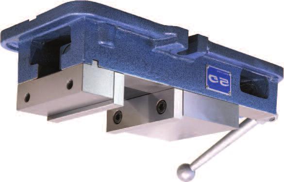MACHINE VISE + PARALLEL SET Vises are matched An integral key and large fasteners reduce reflection Chip cover protects lead screw Moveable jaw does not lift off the bed Interchangeable soft jaws 6
