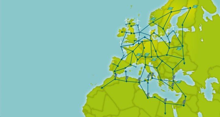 The Supergrid A pan-european transmission network facilitating the integration of largescale renewable energy and the balancing and transportation of electricity, with the aim of improving the