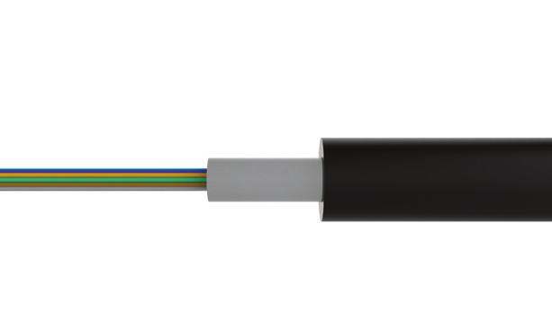 4 mm) Round Drop Cables with Aramid Yarn Step #12 Align the cable sheath opening with the edge of the retention tab of the