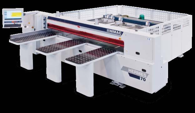 BEAM SAWS ΗERMES 70 CNC Complete solution in compact size machine controlled by PC control Electric pusher with grippers Machine controlled by PC control-cutting optimizer - STANDARD Useful cutting
