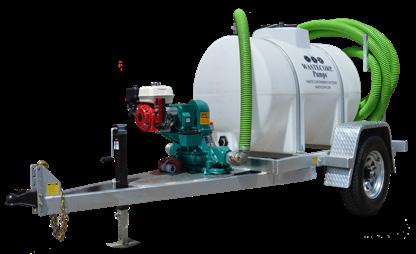 Wastecorp Honey Wagon HW-300-32FA WASTE CONTAINMENT WASTE CONTAINMENT Enhanced Pumping Power Model - Up to 100 suction** Shown: HW-300-32FA Series with 325 gallon tank, Mud Sucker 3FA Series,