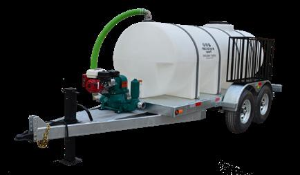 Wastecorp Honey Wagon HW-1000 WASTE CONTAINMENT WASTE CONTAINMENT Shown: HW-1000-M-3FA-DT 1025 gallon tank, Mud Sucker Diaphragm Pump technology model 3FA-M (3 pump), DOT approved, galvanized frame